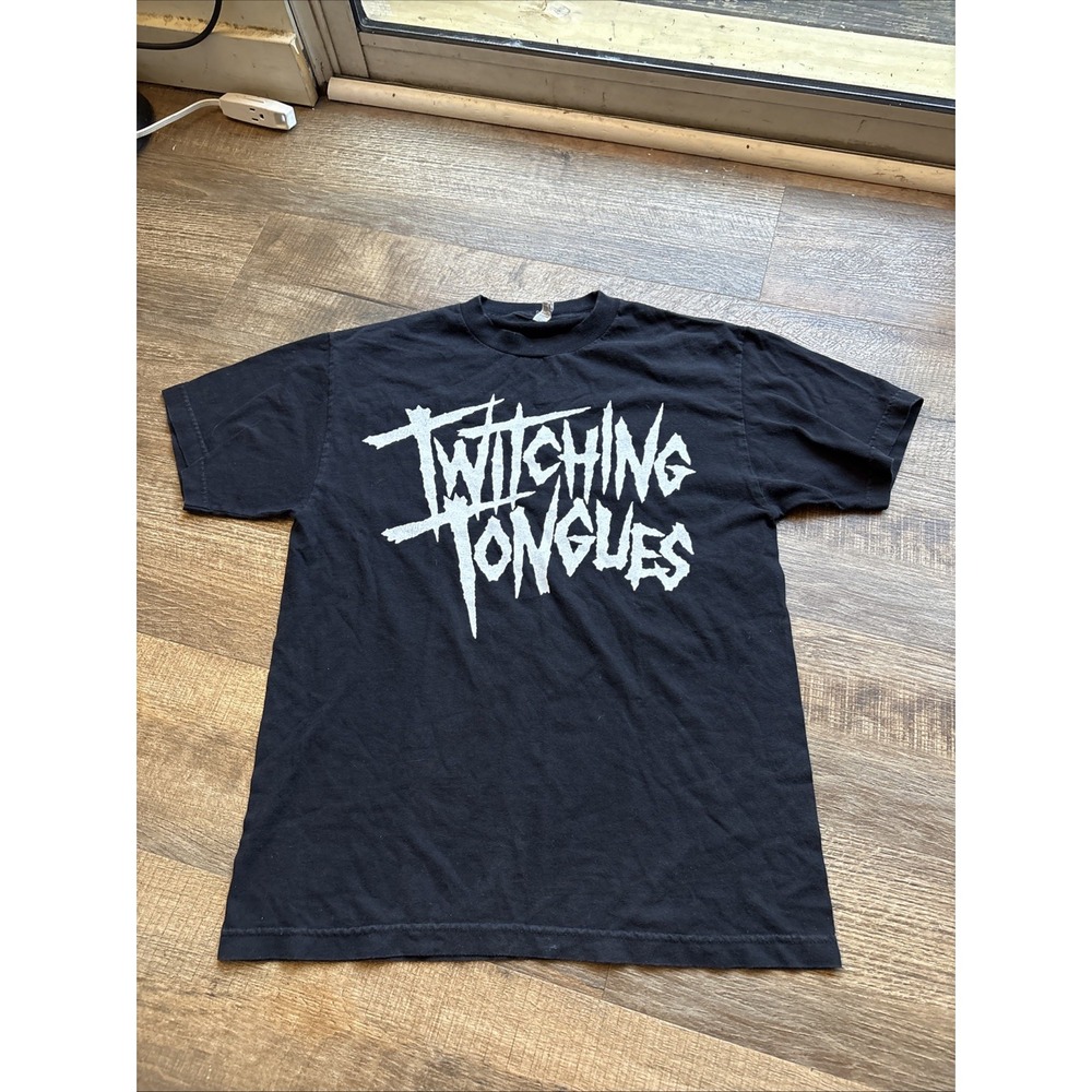 Twitching Tongues Shirt Mens Medium Black Disharmony Metal Blade Band Tee